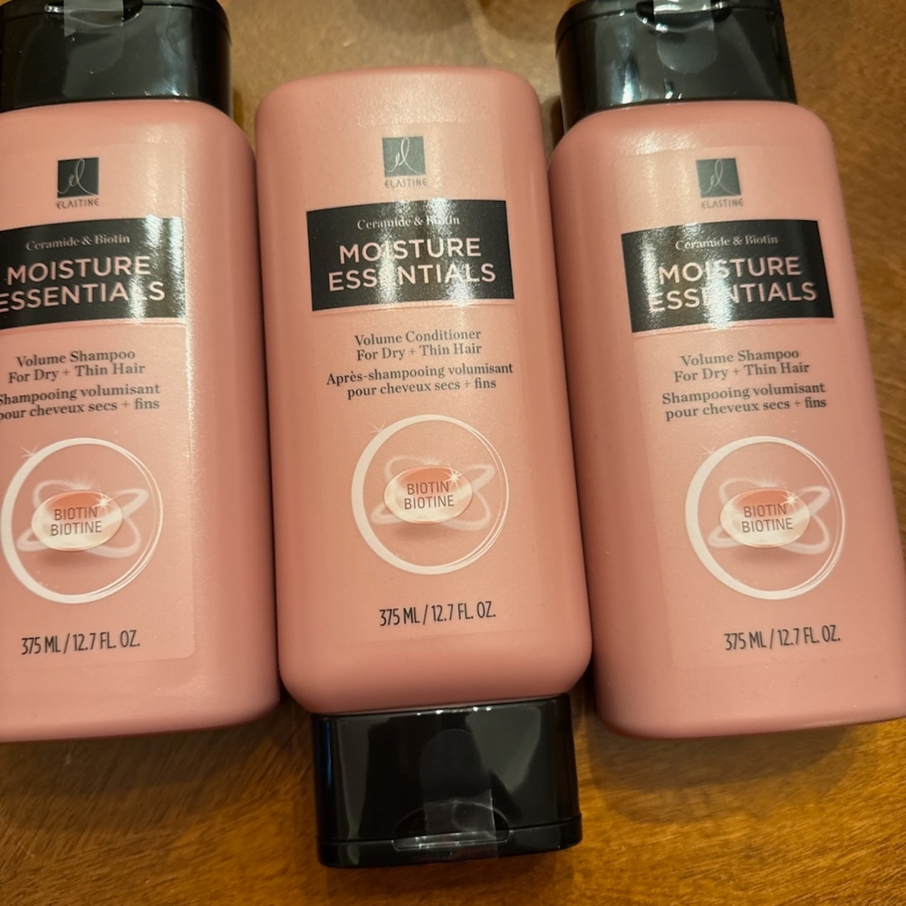 Ceramide And Biotin Complex Moisture Essentials 2 Shampoos and 1 Conditioner Set